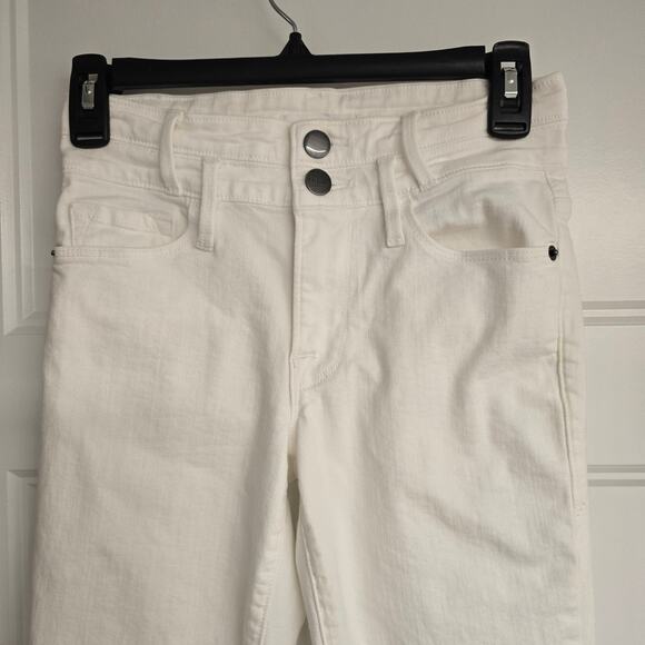 Women's Frame "Le Crop Mini Boot" Jeans in White Denim - Size 24 - Picture 3 of 12